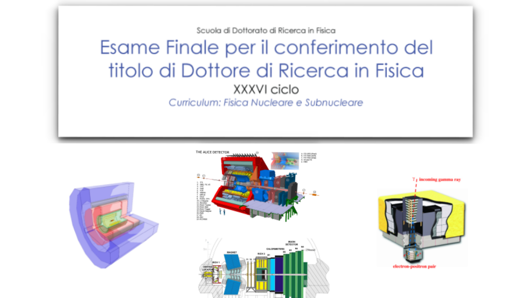 Quattro seminari su attività INFN per l’esame finale del XXXVI ciclo del dottorato di Ricerca UniBa