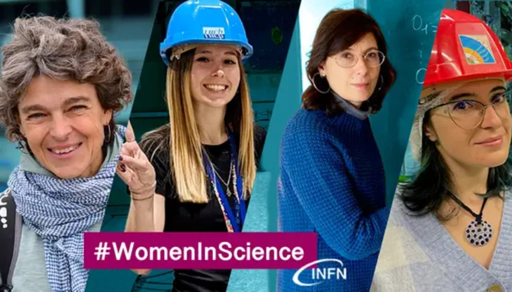 Foto di 4 donne ricercatrici per l'evento WomenInScience