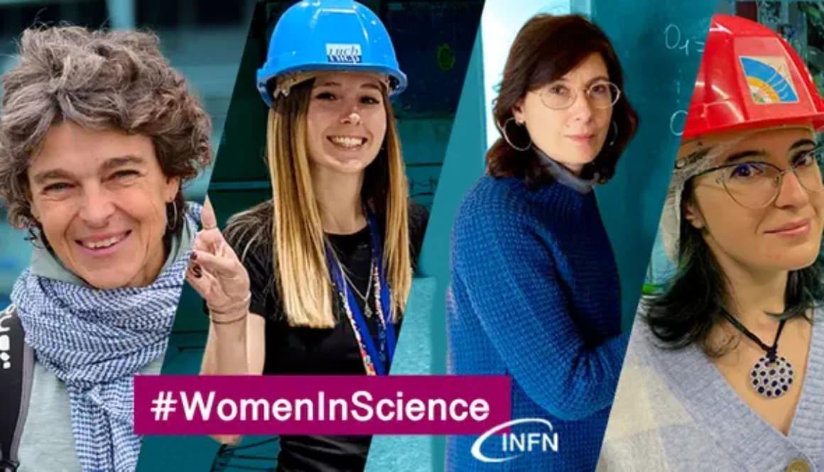 Foto di 4 donne ricercatrici per l'evento WomenInScience