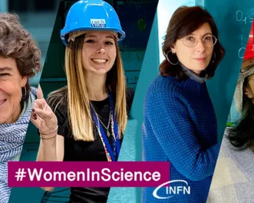 Foto di 4 donne ricercatrici per l'evento WomenInScience