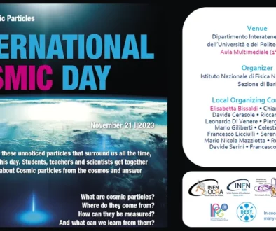 ’International Cosmic Day presso la Sezione INFN di Bari