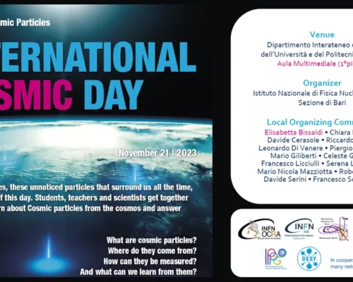 ’International Cosmic Day presso la Sezione INFN di Bari