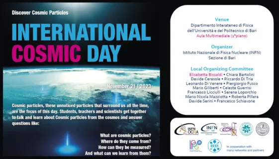 ’International Cosmic Day presso la Sezione INFN di Bari