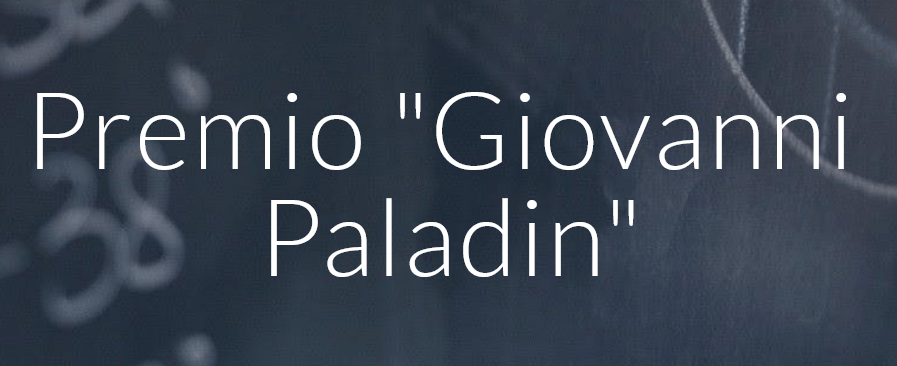 G.Parisi presents the “Giovanni Paladin” prize to Livio Carenza