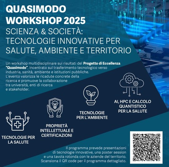 Scienza e Società: Il workshop Quasimodo su Salute, Ambiente e Innovazione Scienza e Società: Il workshop Quasimodo su Salute, Ambiente e Innovazione